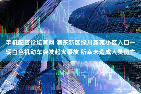 手机配资论坛官网 浦东新区绿川新苑小区入口一辆白色机动车突发起火事故 所幸未造成人员伤亡